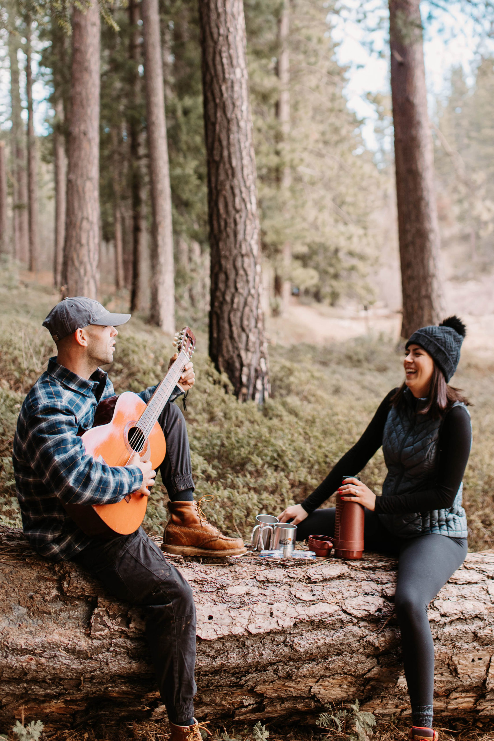 Adventure Mountain Engagement Photos in Pollock Pines, California