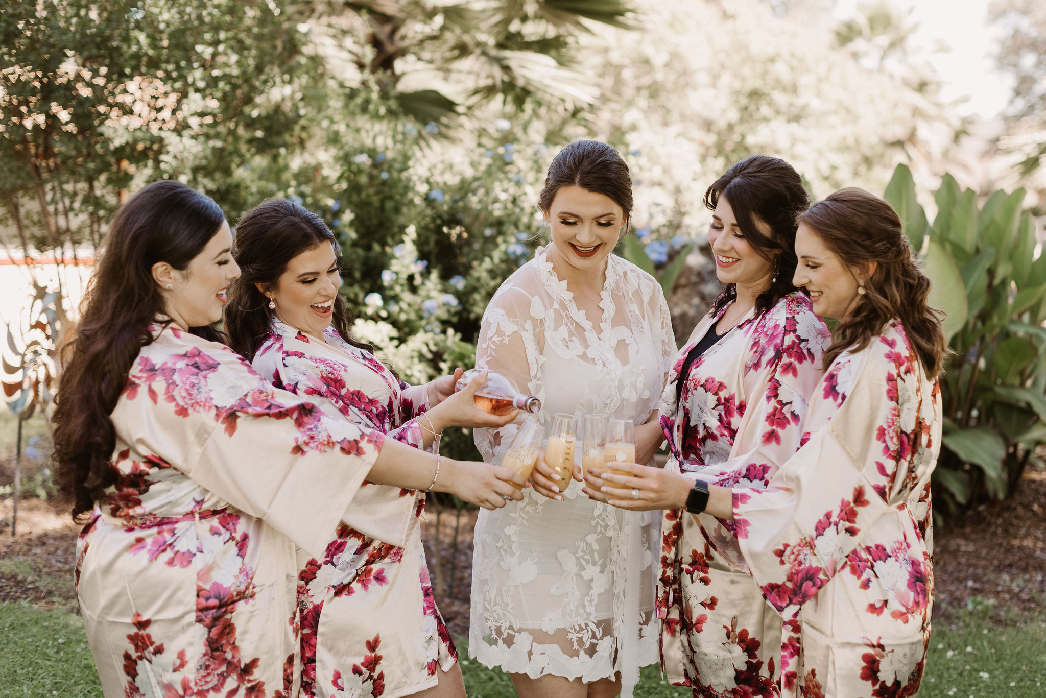 Colorful Intimate Summer Wedding Day At Newcastle Gardens