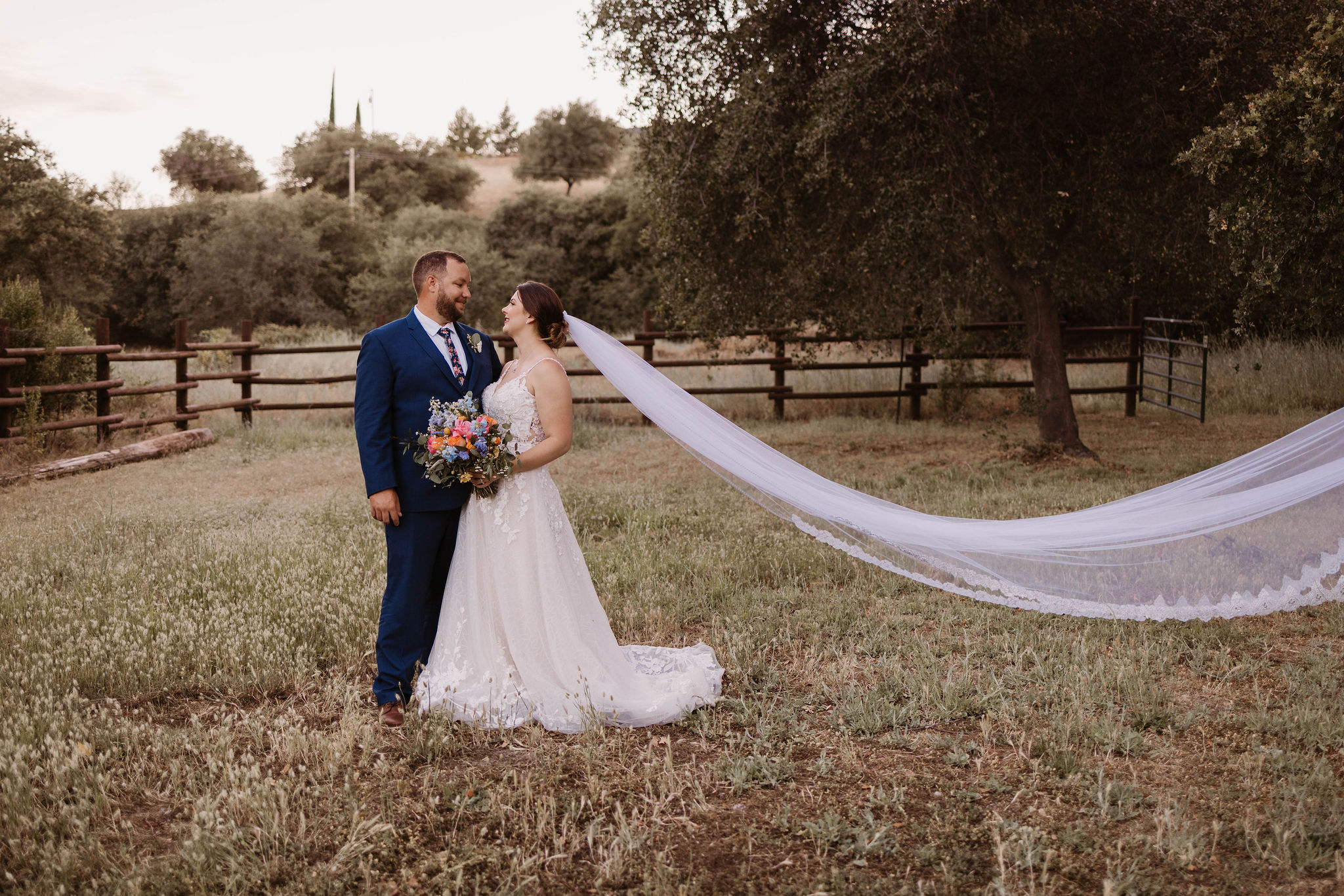 Colorful Intimate Summer Wedding Day At Newcastle Gardens