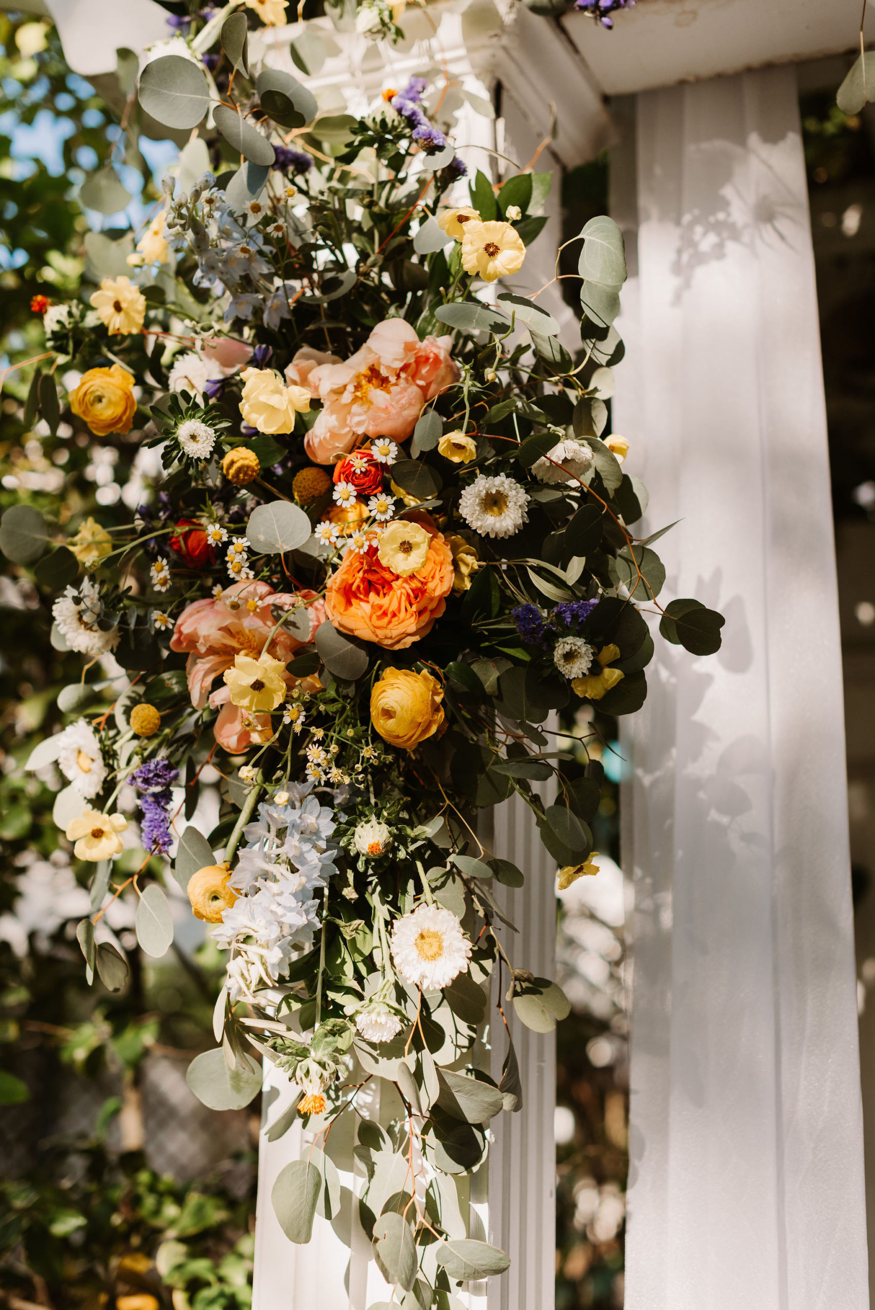 Colorful Intimate Summer Wedding Day At Newcastle Gardens