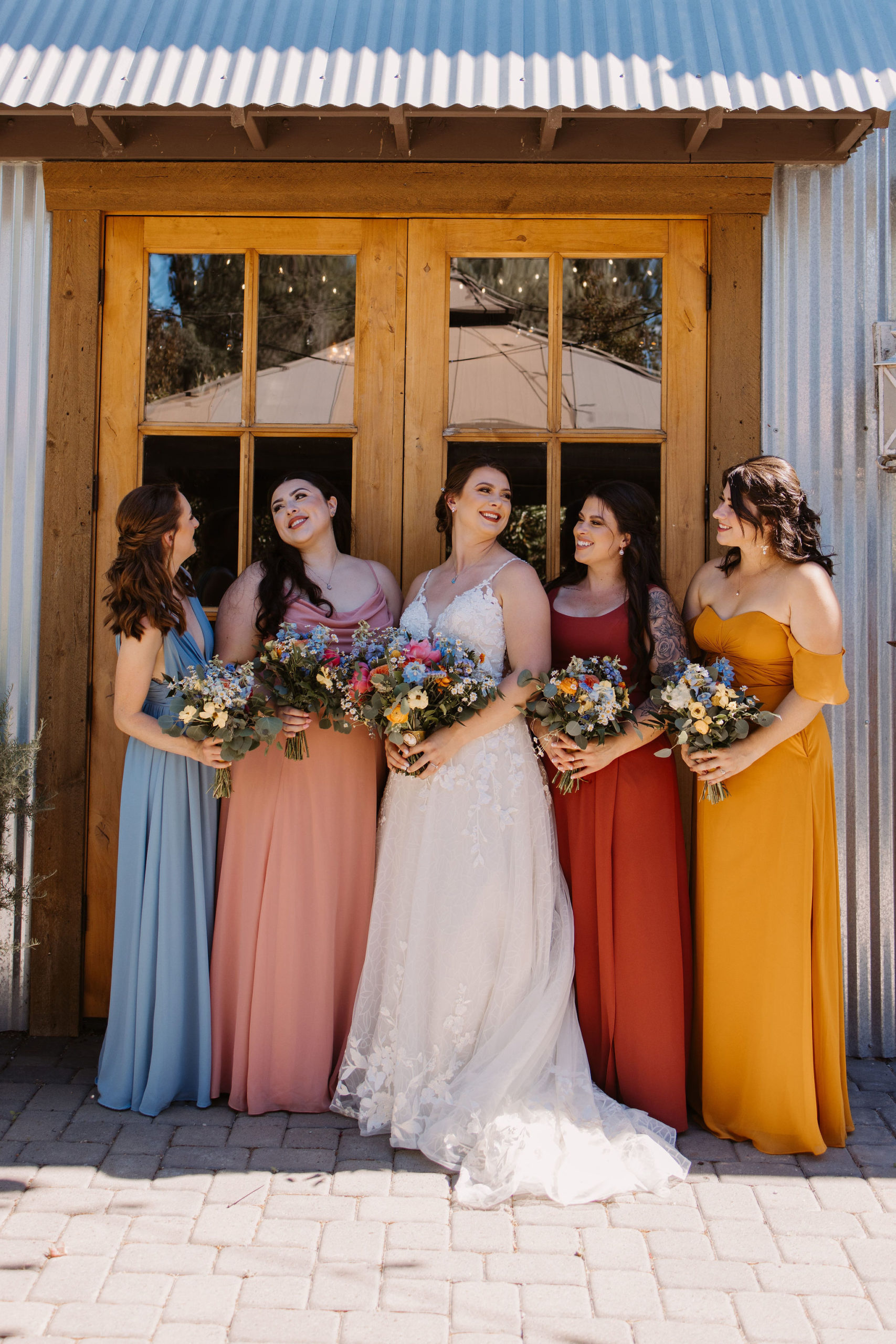 Colorful Intimate Summer Wedding Day At Newcastle Gardens