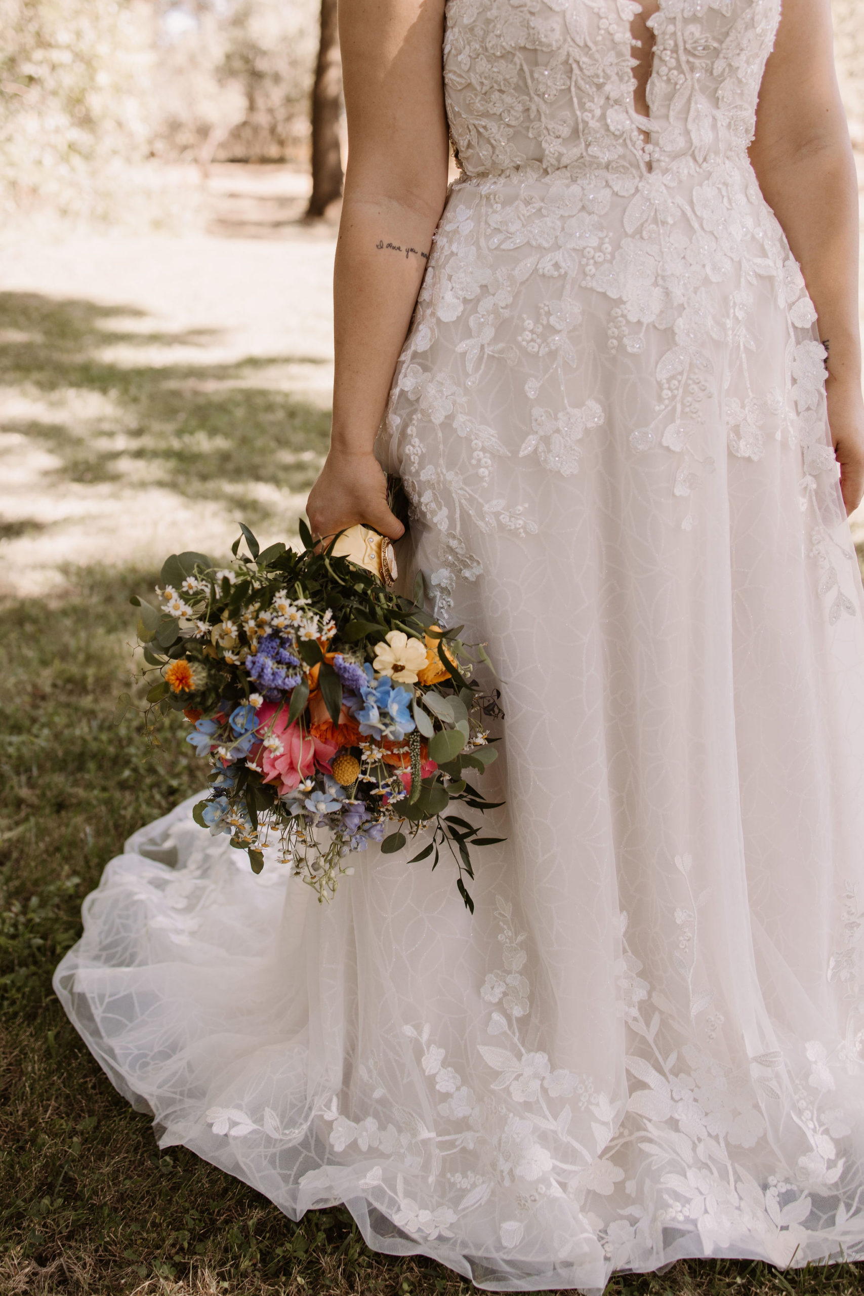 Colorful Intimate Summer Wedding Day At Newcastle Gardens