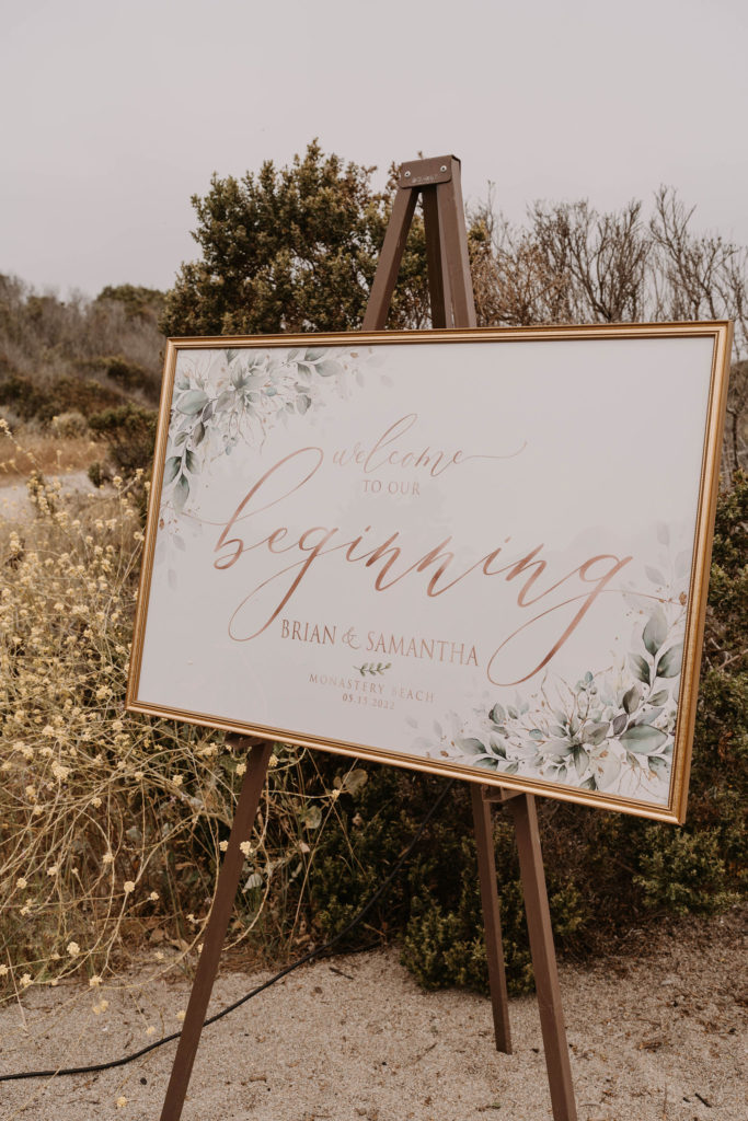 wedding sign