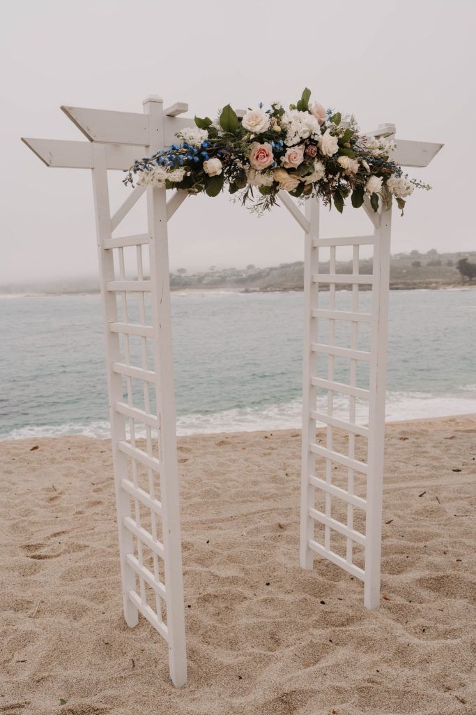 wedding details at Romantic Beach Wedding in Carmel, CA