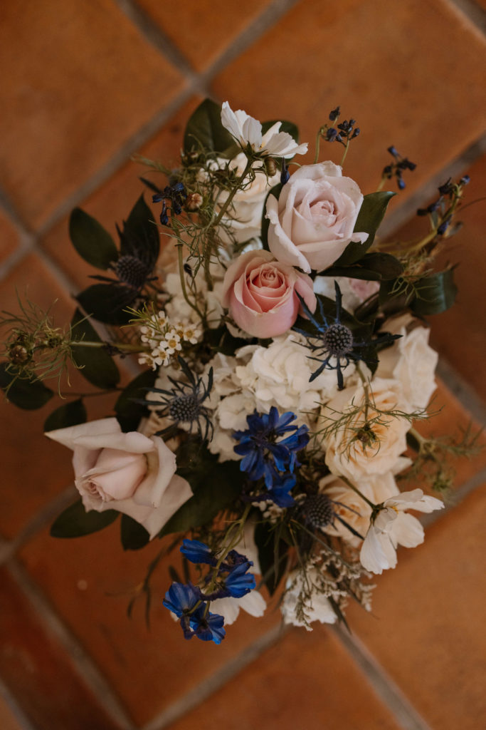 bridal flowers at Romantic Beach Wedding in Carmel, CA