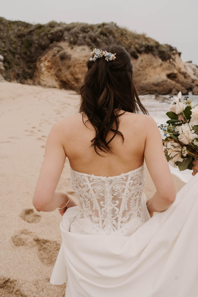 bride walking