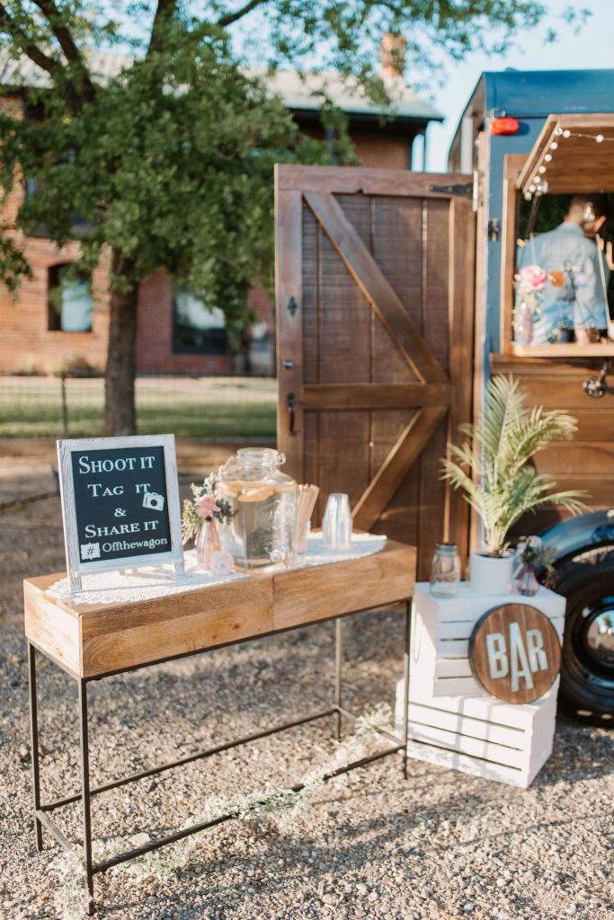 Wedding mobile bar menu