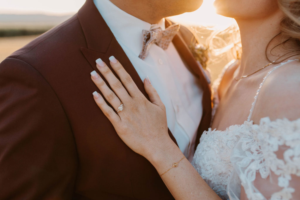 Close up of wedding ring