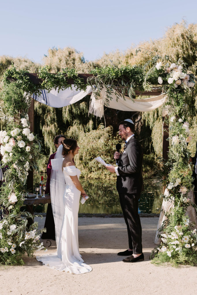 Jewish Wedding ceremony at Olympias Valley Estate in California