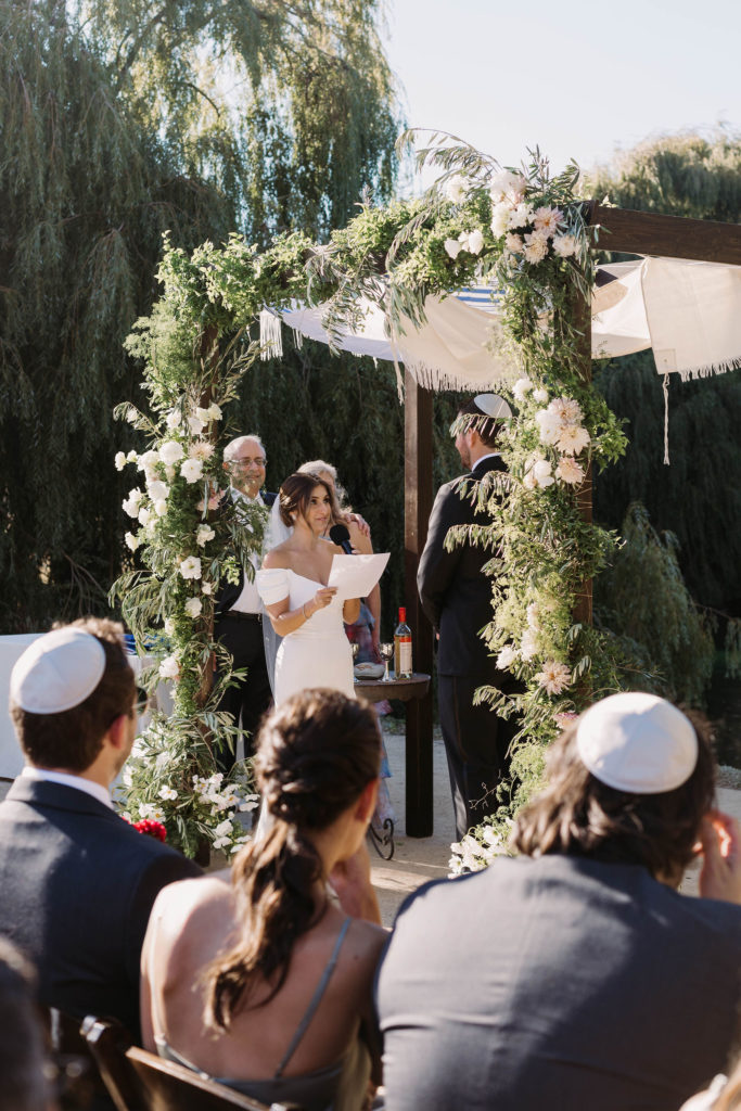 Jewish Wedding ceremony at Olympias Valley Estate in California