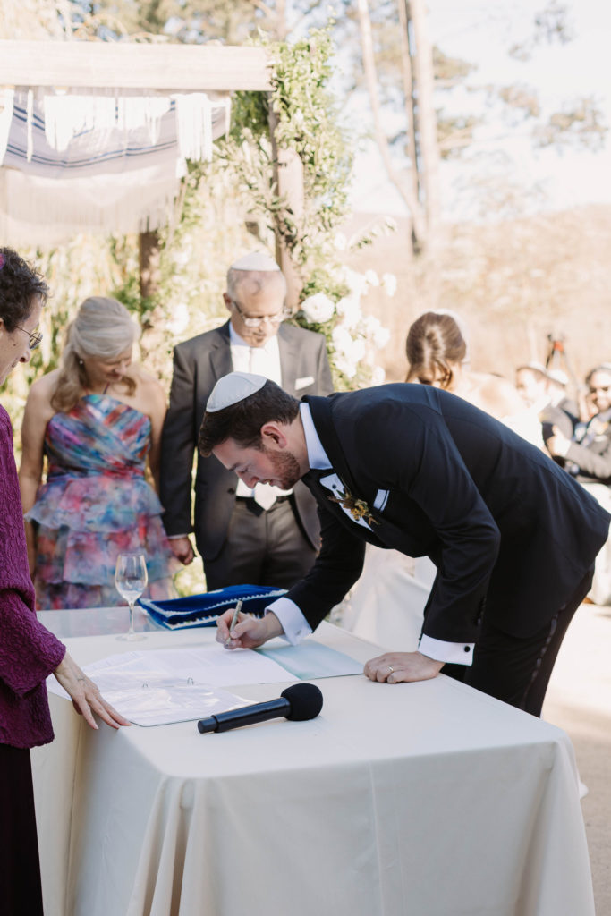 Jewish Wedding ceremony at Olympias Valley Estate in California