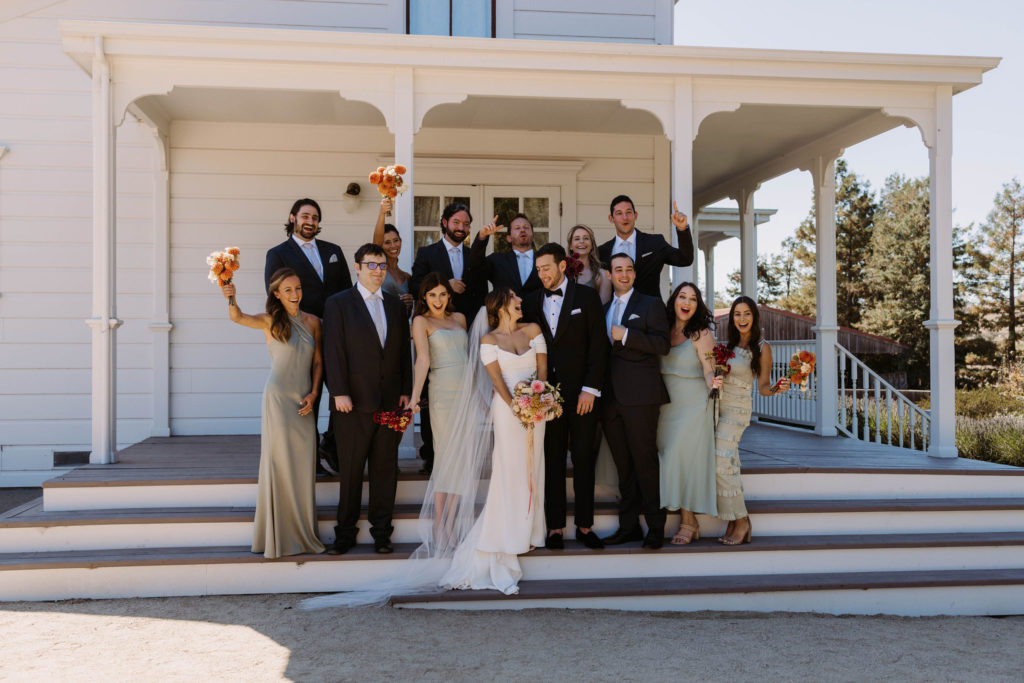 wedding party portraits