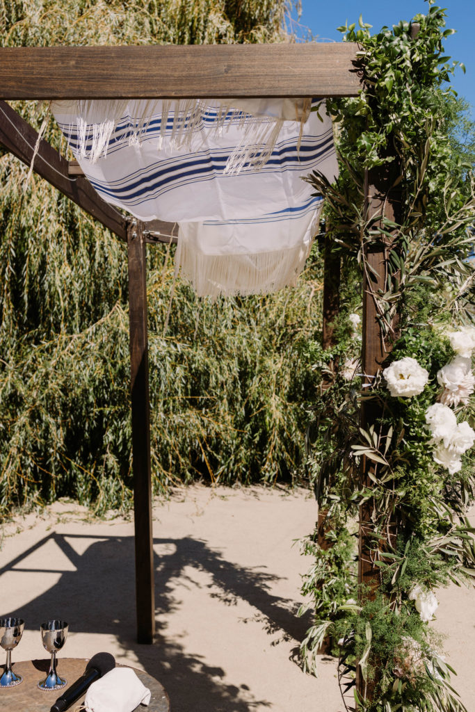 wedding arch at Olympias Valley Estate wedding venue in California