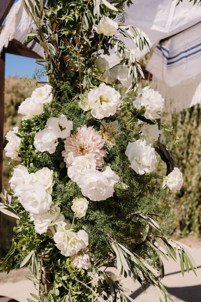 wedding arch at Olympias Valley Estate wedding venue in California