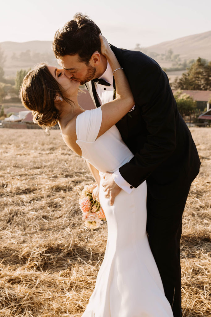 Bride and groom portraits after wedding first looks