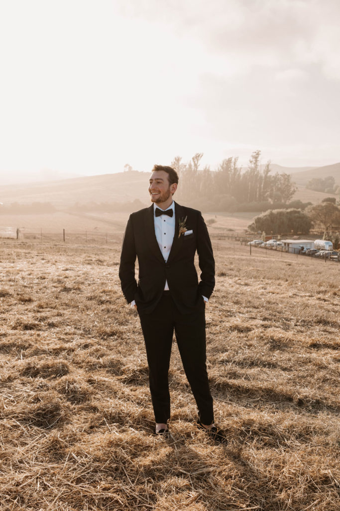 Bride and groom portraits after wedding first looks