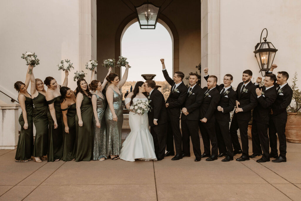 Bridal party photos from wedding in CA at Catta Verdera Country Club