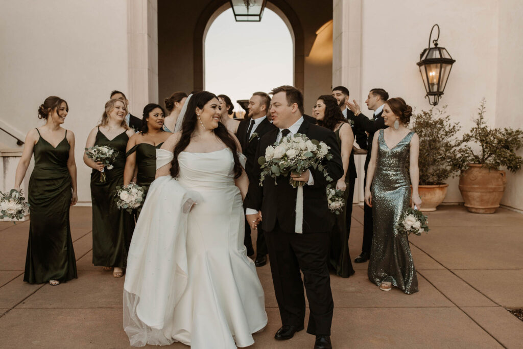 Bridal party photos from wedding in CA at Catta Verdera Country Club