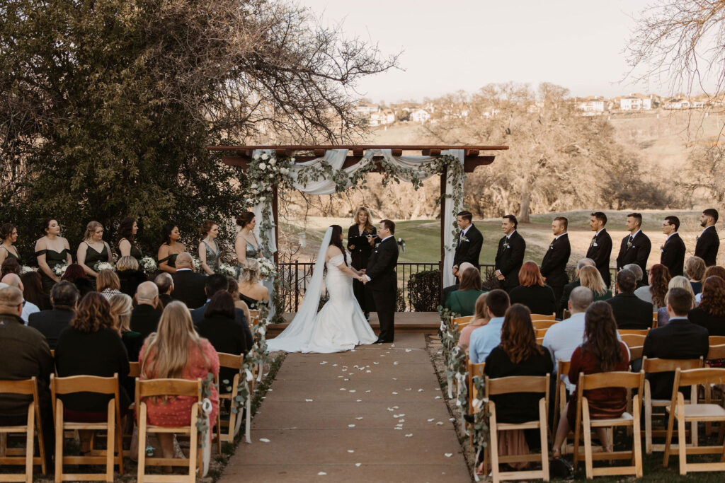 Wedding ceremony from wedding in CA at Catta Verdera Country Club