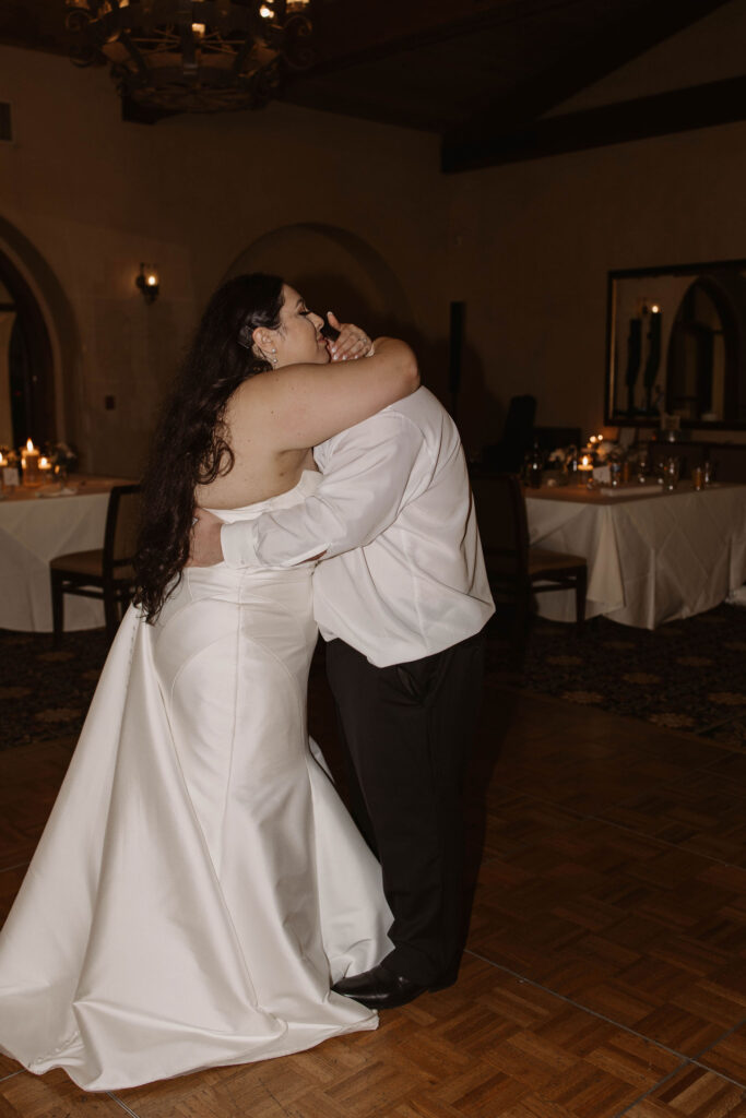 Bride and grooms intimate  last dance