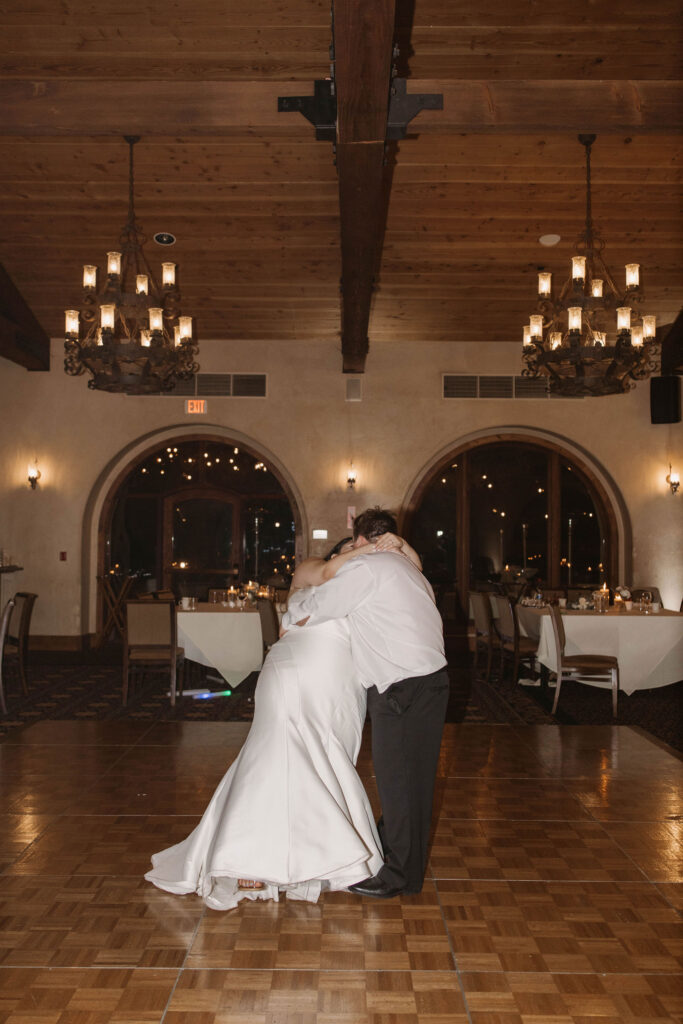 Bride and grooms intimate  last dance