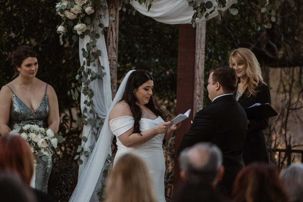 Wedding ceremony from wedding in CA at Catta Verdera Country Club