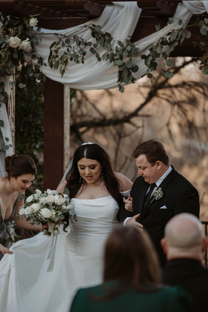 Wedding ceremony from wedding in CA at Catta Verdera Country Club