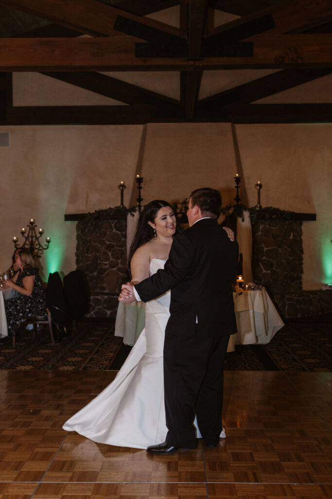 Bride and grooms first dance