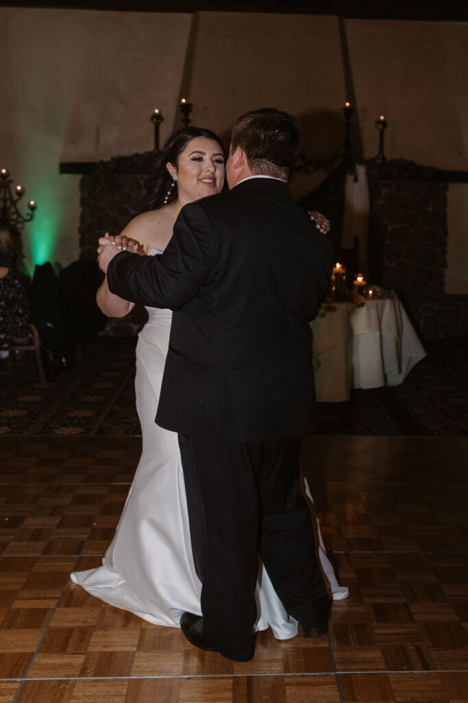 Bride and grooms first dance