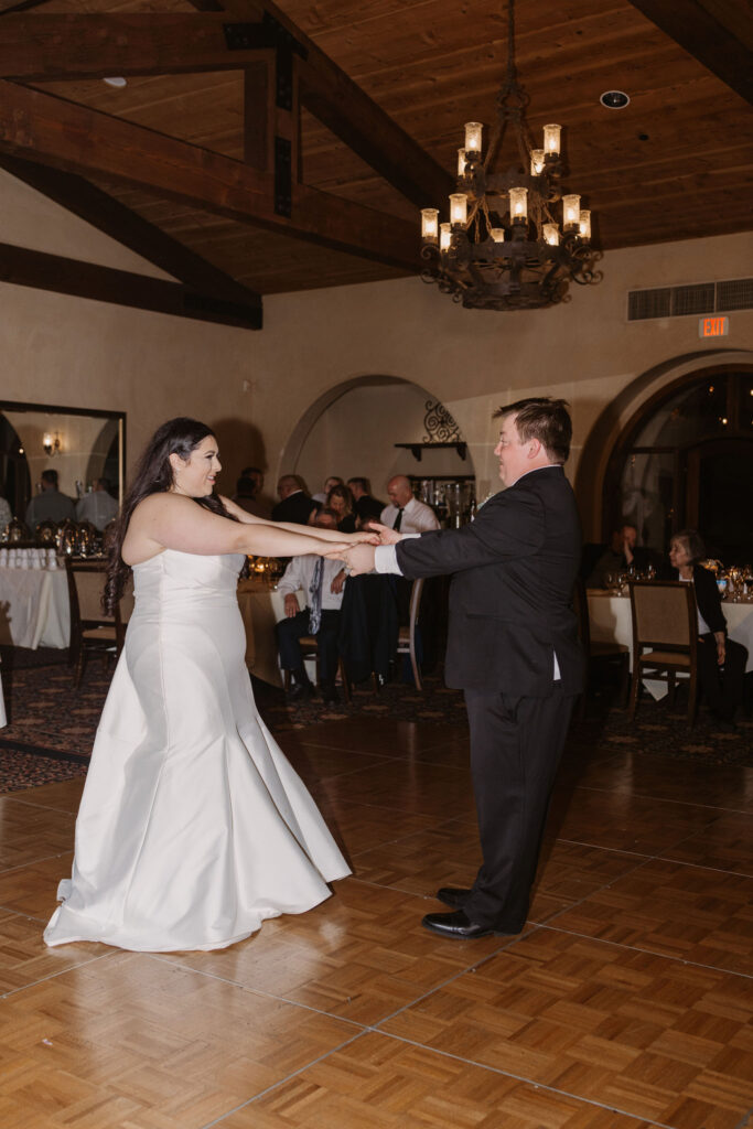 Bride and grooms first dance