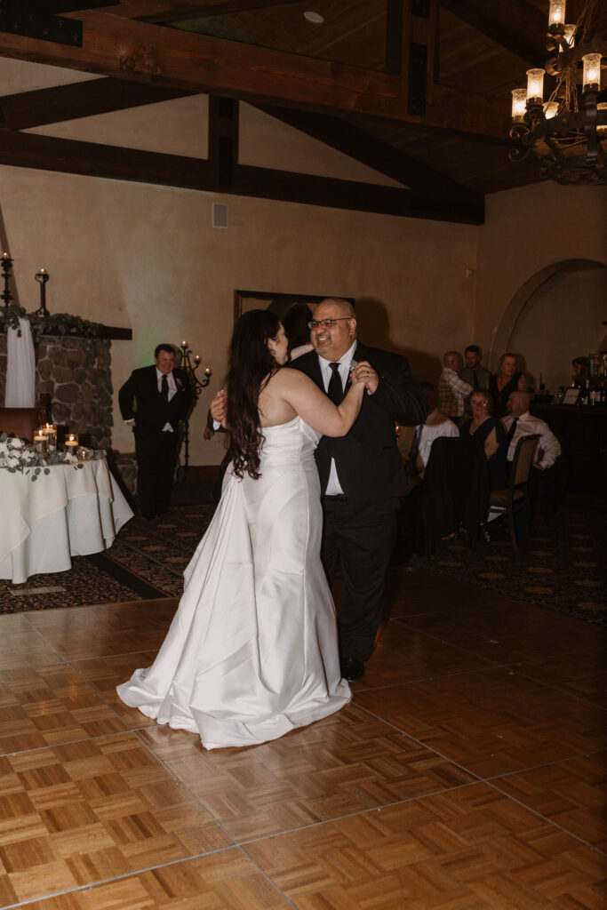 Bride dancing with her father