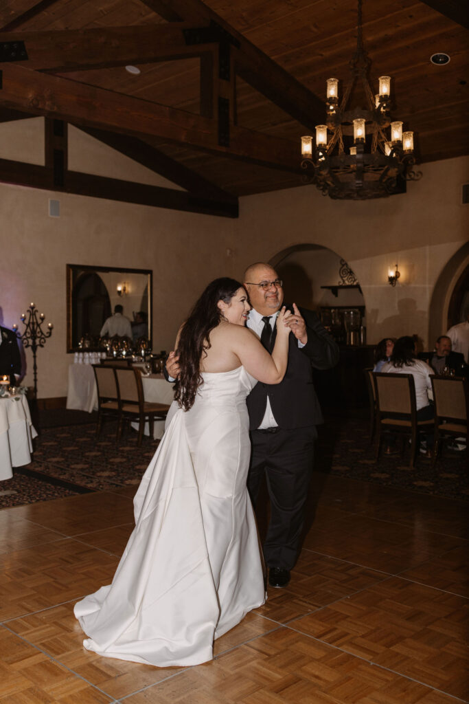 Bride dancing with her father