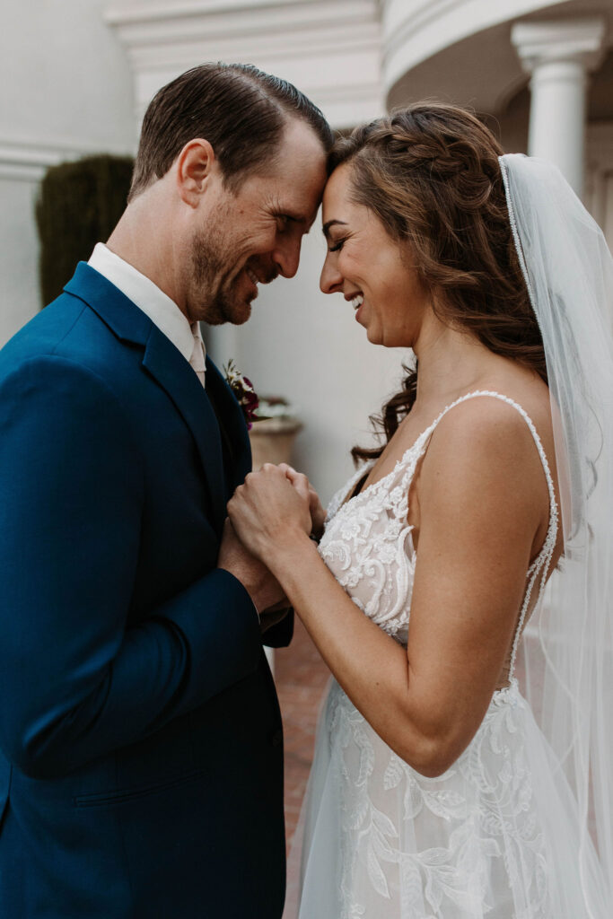 bride and groom portraits